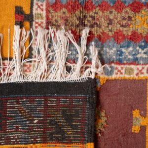 Amazigh Taznakht Berber Mosaic Colorful Tribal Wool Rug