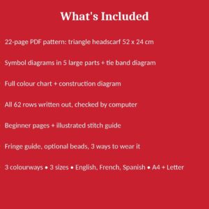 Amazigh Berber Crochet Scarf Pattern PDF Digital Download