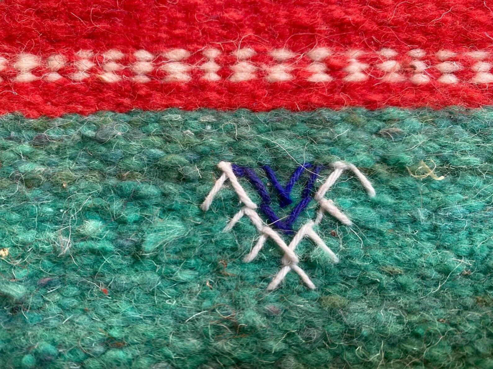 Berber Amazigh Akhnif Kilim Rug Handwoven Wool Flat Weave