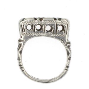 Amazigh Tuareg Niger Silver Ring with Rectangular Bezel