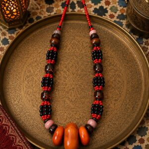 Amazigh Berber Vintage Handmade Boho Statement Necklace Jewelry