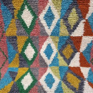 Berber Beni Ourain Handmade Wool Rug With Amazigh Patterns