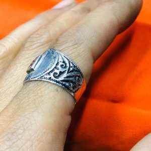 Berber Silver Ring with Hand Engraved Vintage Jewelry Design