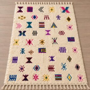 Amazighs Azilal Symboles Yamiriam Berber Tribal Rug Style