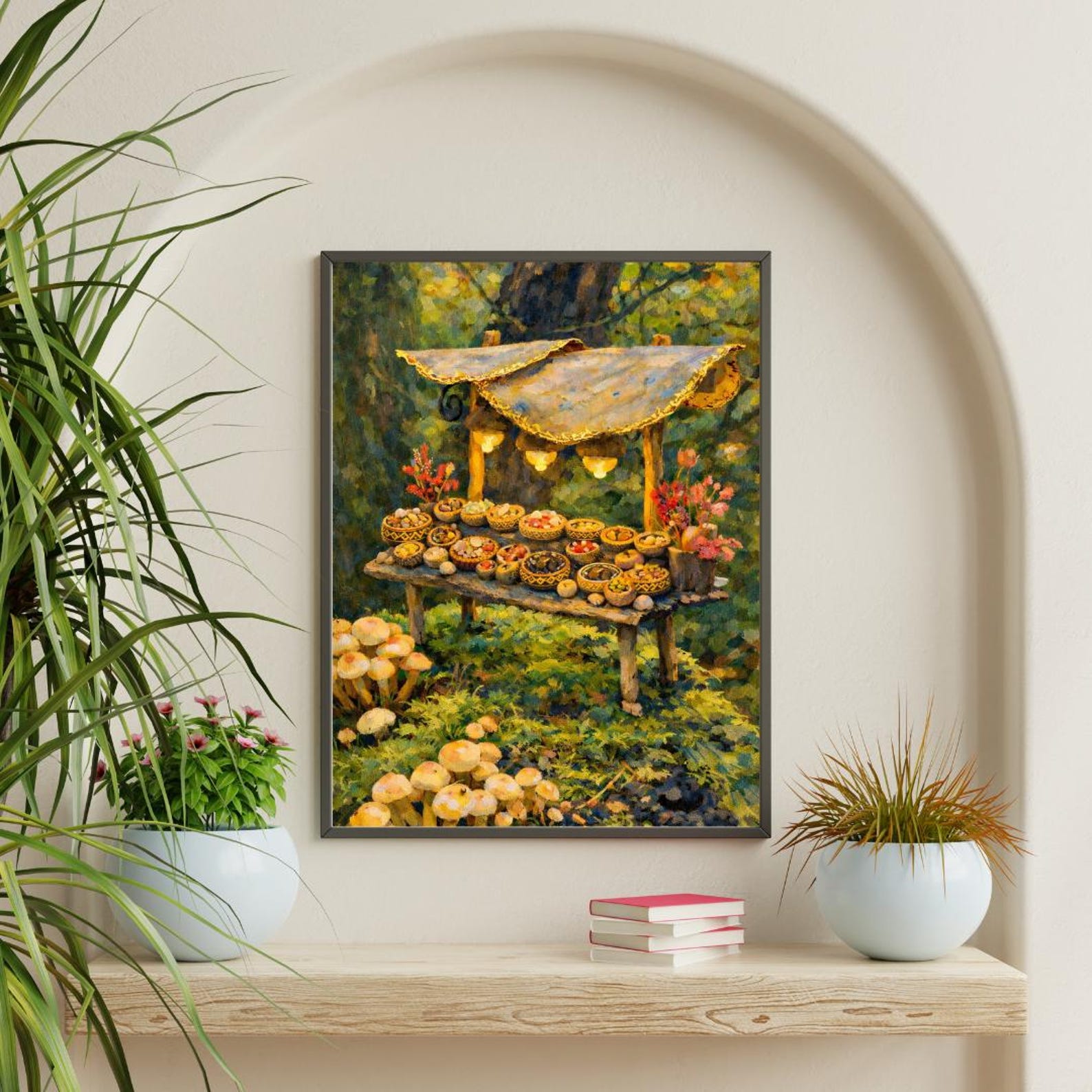 Amazigh Berber Golden Still Life Digital Art Bowl