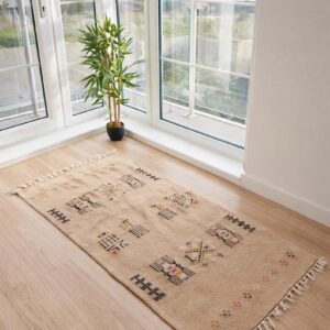 Amazigh Handwoven Natural Wool Berber Rug Timeless Home Decor