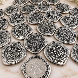 Berber Coin Pendant Necklace Tribal Charm Jewelry Finding