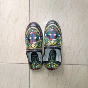 Berber Handmade Leather Babouche Shoes Colorful Boho Slippers