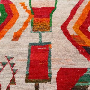 Amazigh Berber Custom Abstract Geometric Wool Rug Handmade Carpet