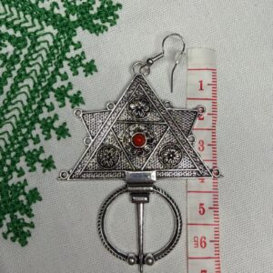 Amazigh Rifain Style Earrings with Ethnic Design and Character