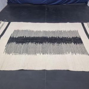 Handwoven Berber Boujaad Rug know that Geometric Kilim