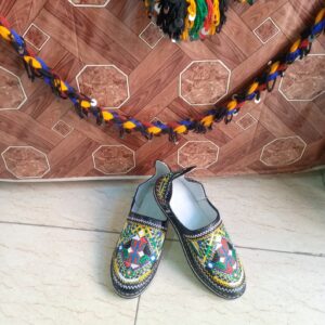Berber Handmade Leather Babouche Shoes Colorful Boho Slippers