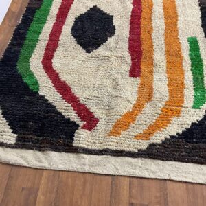 Amazigh Abstract Berber Wool Rug Custom Design Size Options