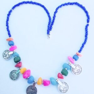Amazigh Berber Colorful Beaded Handmade Statement Necklace Jewelry