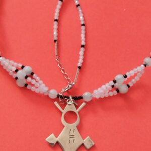 Berber Tuareg Croix d'Agadez Necklace with Agadez Design Motif