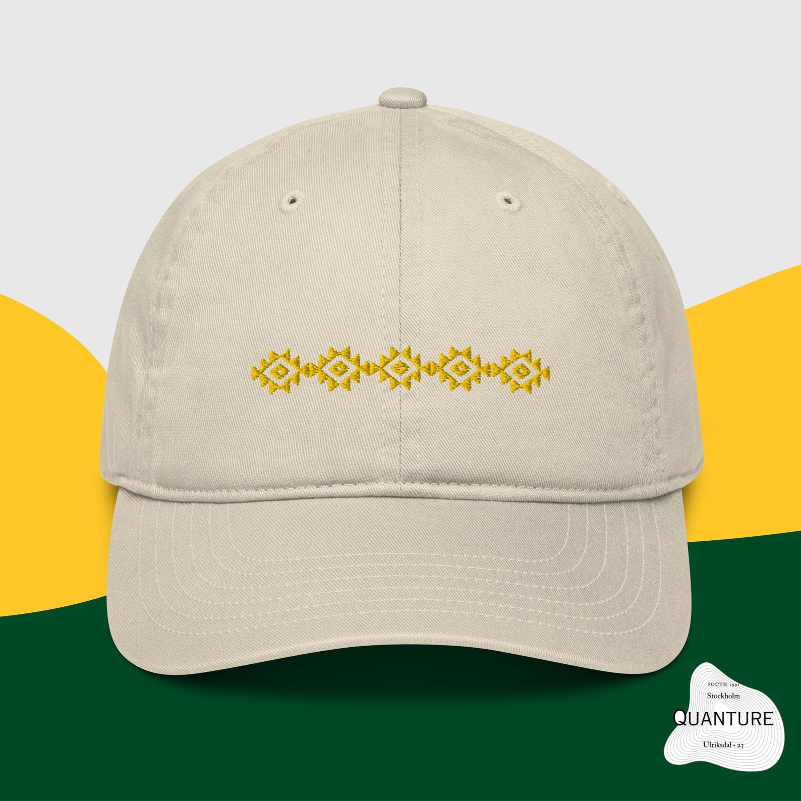 Berber Amazigh Kabyle Organic Cotton Dad Hat with Eye Embroidery