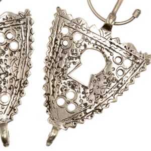 Amazigh Antique Fibula Pair with Southern Openwork Silver Design