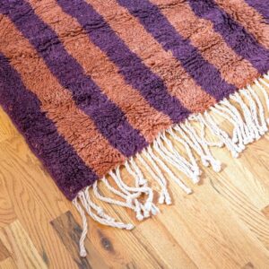 Amazigh Berber Hand-Knotted Wool Area Rug Terra Earthy Tones