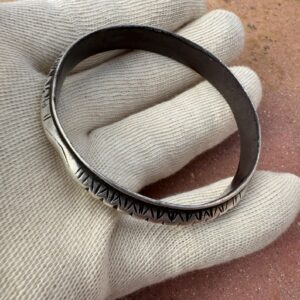 Antique Berber Amazigh Silver Bracelet with Traditional Jewelry Design