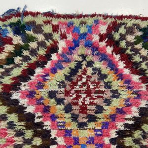 Berber Vintage Kilim Runner Handmade Recycled Thread Rug