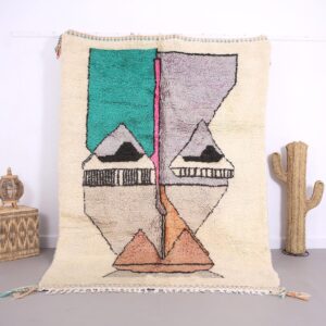 Berber Beni Ourain Wool Rug Amazigh Handmade Living Room Home