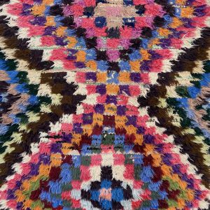 Berber Vintage Kilim Runner Handmade Recycled Thread Rug