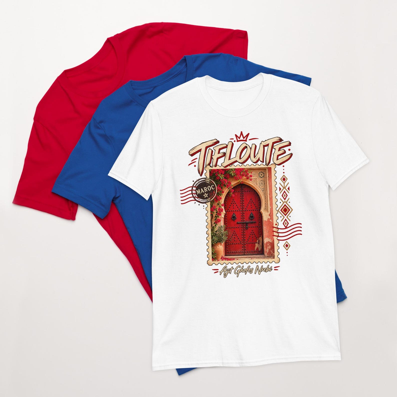 Tiflooute Amazigh Berber Door Heritage Art Graphic T-Shirt