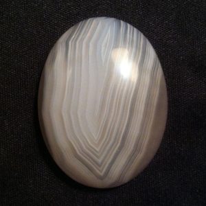 Berber Agate White Banded Oval Cabochon Stone 40X30mm