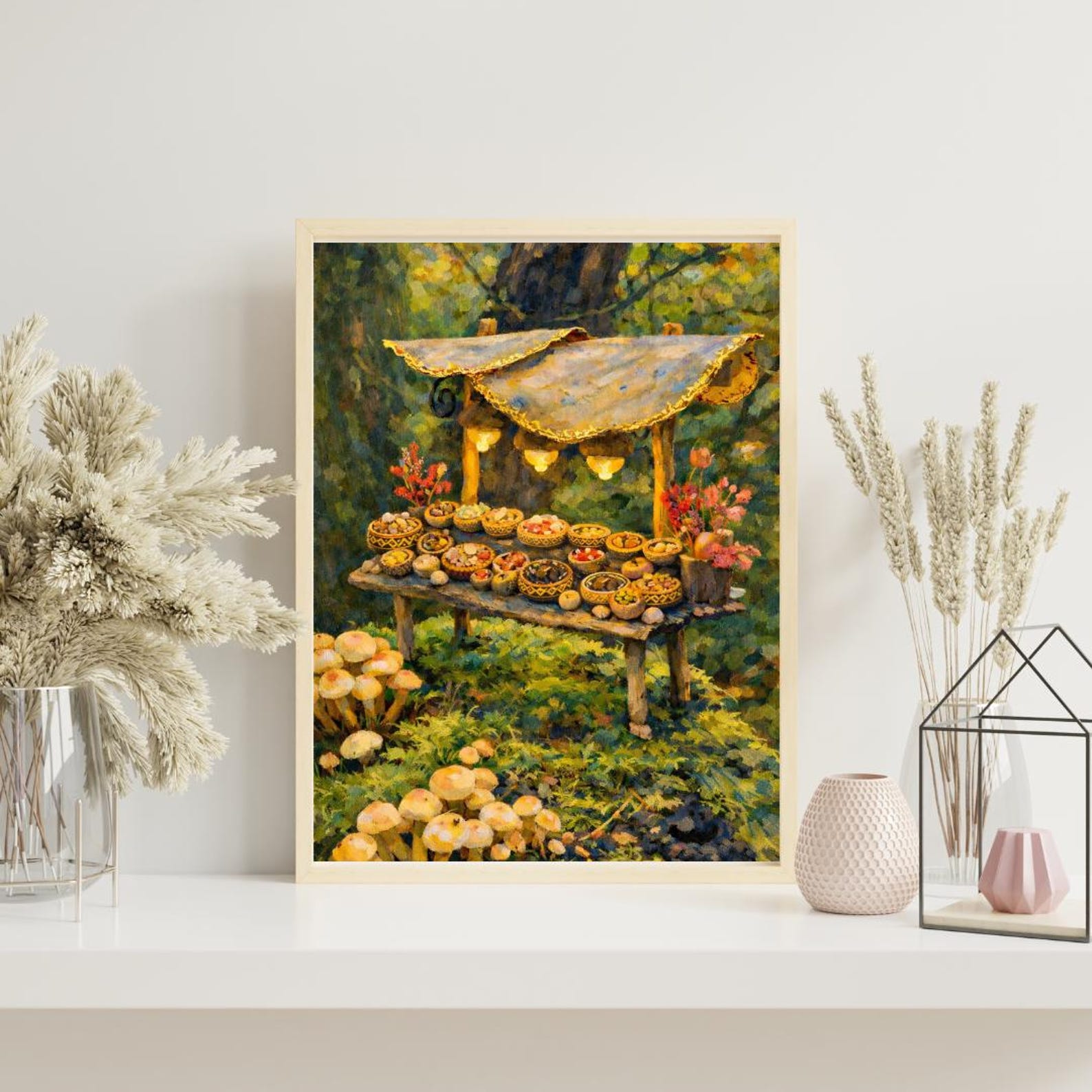 Amazigh Berber Golden Still Life Digital Art Bowl