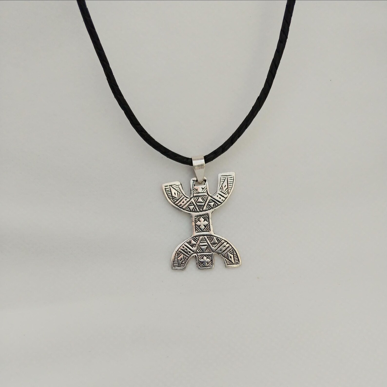 Amazigh Yaz Symbol Berber Tuareg Kabyle Pendant Necklace