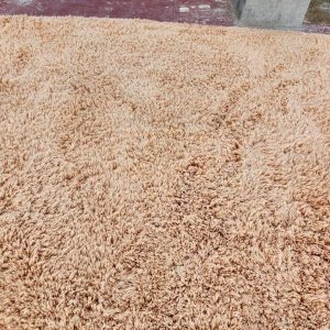 Berber Olive Green Shag Wool Rug Extra High Pile Area Rug
