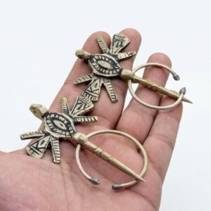 Amazigh Berber Tizerzai Fibula Pair Vintage Tribal Jewelry
