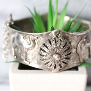 Berber Tuareg Vintage Argenté Silver-Tone Camel Cuff Bracelet