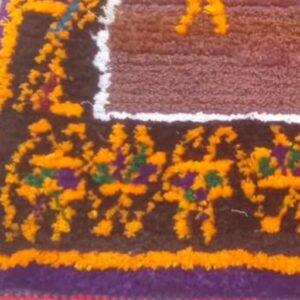 Amazigh Colorful Berber Atlas Wool Rug for Home Decor