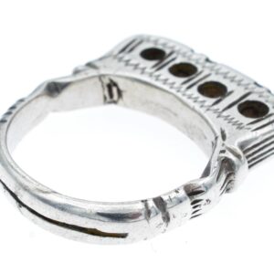 Amazigh Tuareg Niger Silver Ring with Rectangular Bezel