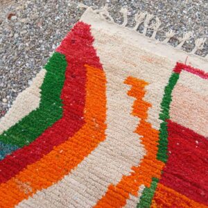 Amazigh Berber Custom Abstract Geometric Wool Rug Handmade Carpet