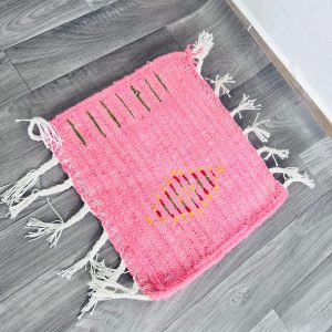 Handmade Berber Mini Wool Rug for Desk Decor