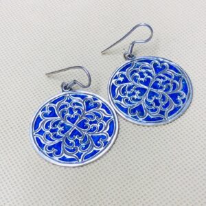 Amazigh Tuareg Handmade Silver Berber Inspired Ethnic Earrings