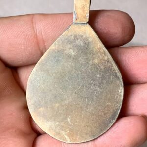 Amazigh Berber Teardrop Pendant Hand Engraved Vintage Necklace