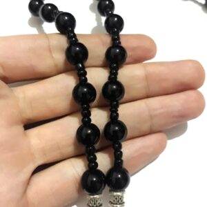 Berber Amazigh Agate Necklace with Tuareg Anchor Marine Design