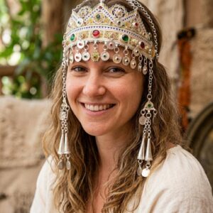 Amazigh Tawnza Berber Sterling Silver Bridal Crown Headband