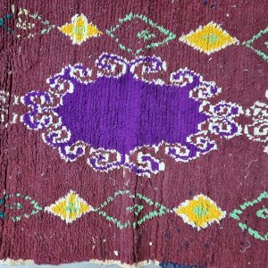 Hand-Knotted Boujaad Berber Runner Rug Handmade Atlas Hallway