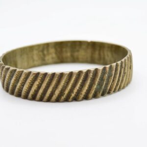 Antique Amazigh Berber Geometric Engraved Vintage Bangle Bracelet