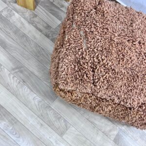Amazigh Handwoven Berber Wool Floor Pouf with Hanbel Design