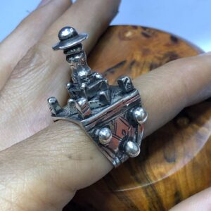 Berber Tuareg Vintage Handmade Silver Ring with Tribal Style