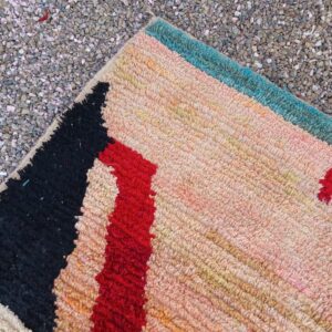 Amazigh Custom Abstract Berber Wool Rug Geometric Handmade Artisan Carpet