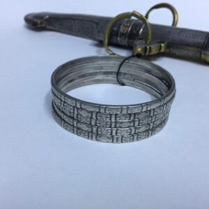 Berber Amazigh Silver Bracelet Set of Five Large Bangles
