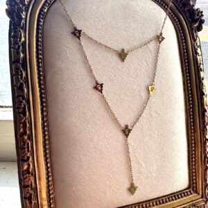 Amazigh Berber Gold Plated Triangle Necklace Stainless Steel Jewelry