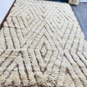 Berber Hand Knotted Beni Ourain Azilal Wool Rug