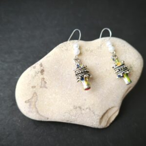 Amazigh Berber forme Tête Snake Head Earrings with Kabyle Design
